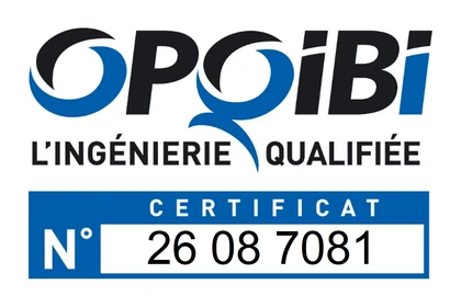 Logo de qualification OPQIBI, certificat n° 26 08 7081